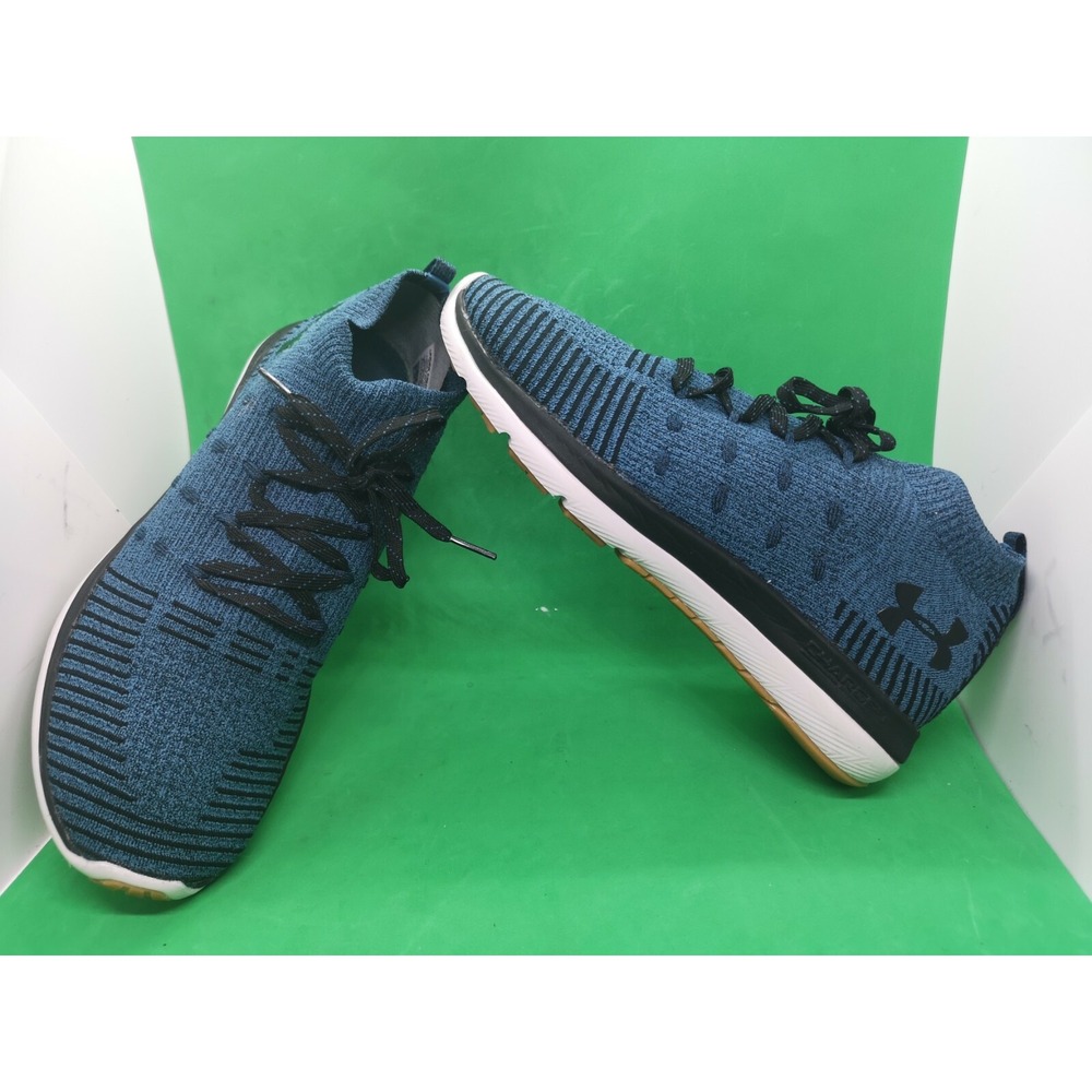 Under Armour Charge I will Run Strong Blue Black Running Shoes Size 8.5
